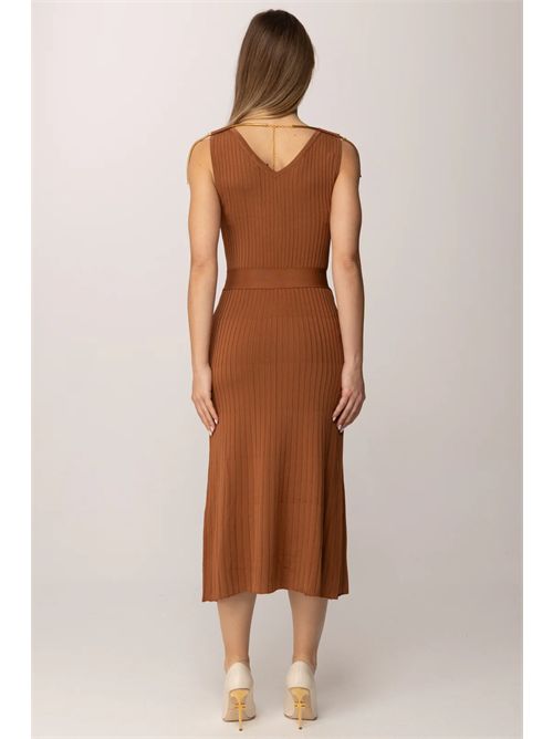 Abito in maglia à jour con dettaglio gioiello ELISABETTA FRANCHI | AM18S61E2/600